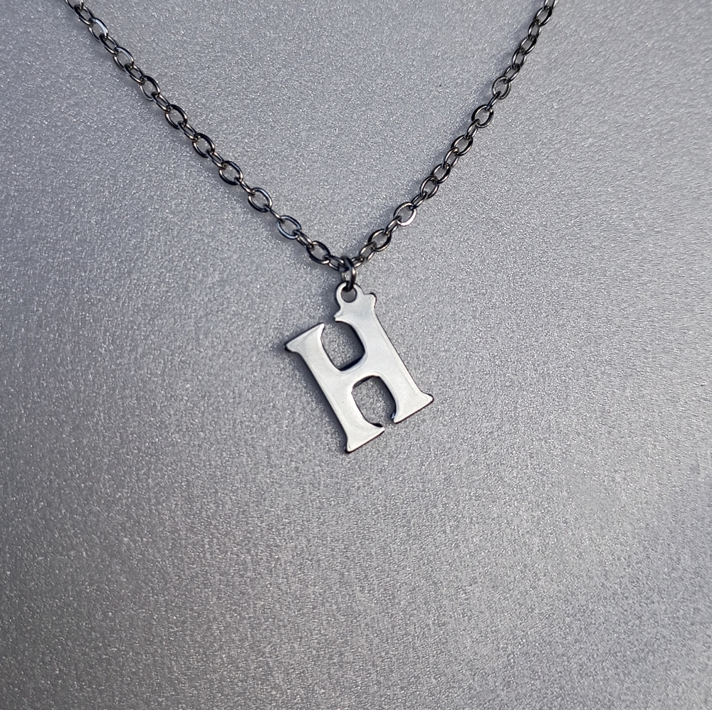2/$20 Stainless Steel Letter H Dainty Necklace